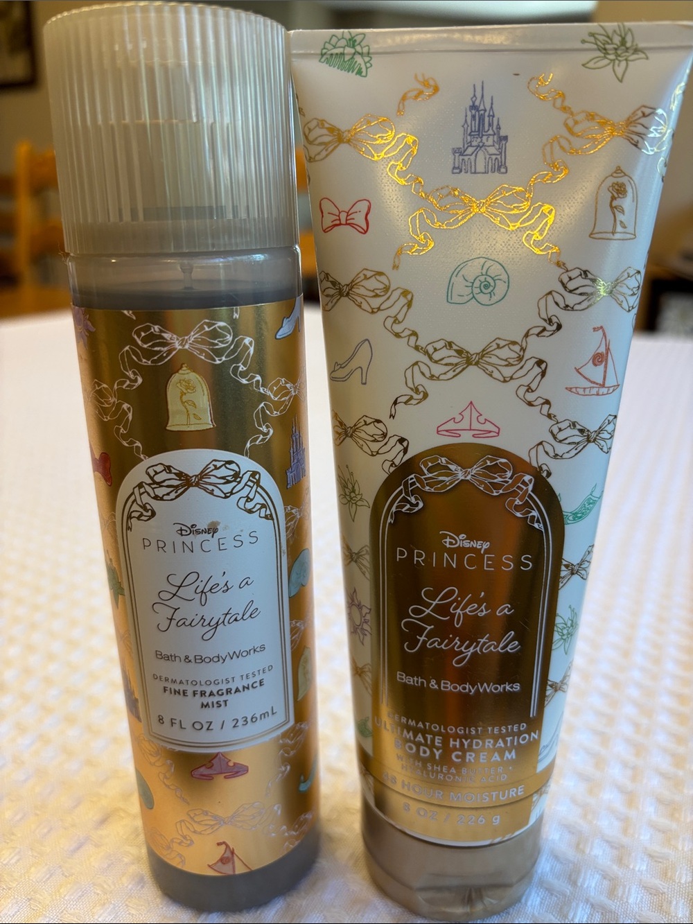 NEW Set! Bath & Body Works LIFE’S A FAIRYTALE Disney Princess Fragrance Cream